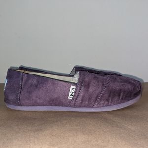 Purple Suede Toms
